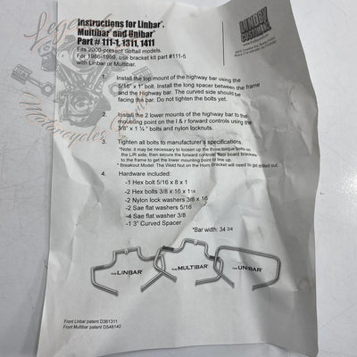 Crash bar "Moustache" Ref 111-1