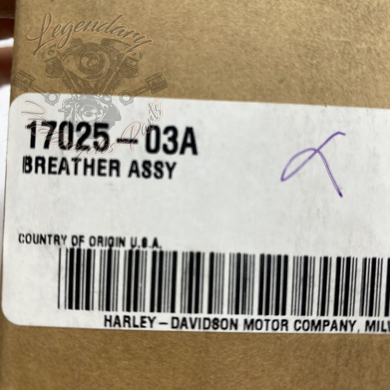 Conjunto de respiro da tampa do balancim OEM 17025-03A