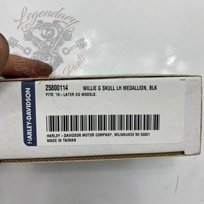 Skull-Medaillon für Lichtmaschinenabdeckung OEM 25800114