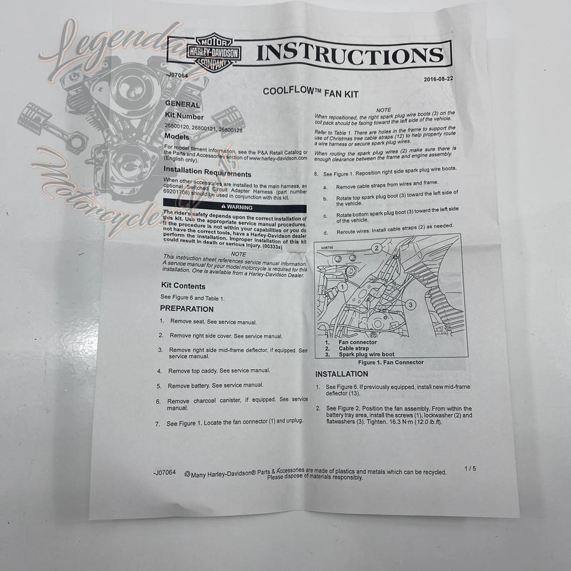 Kit de ventilador Coolflow OEM 26800120