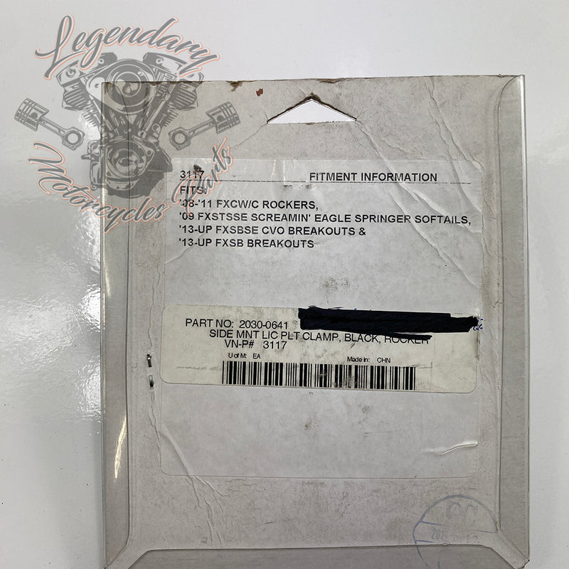 Supporto targa curvo Réf 3117