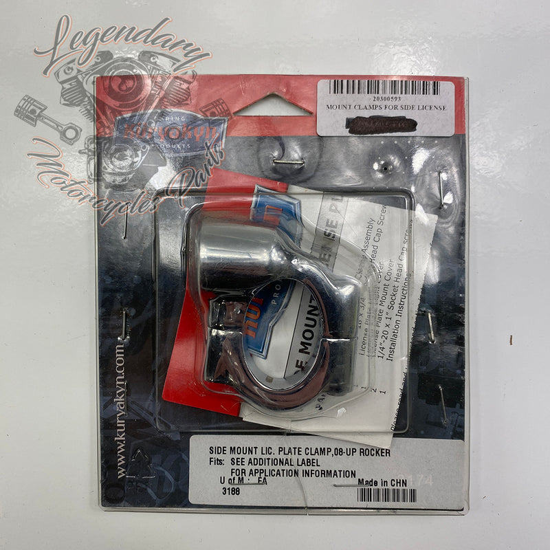 Supporto targa curvo Réf 3188