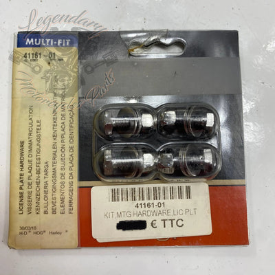 Kit de montaje de matrícula Bar and Shield 1/4"-20 x 3/4 OEM 41161-01