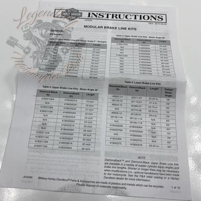 DiamondBack Front Brake Hose OEM 41800370