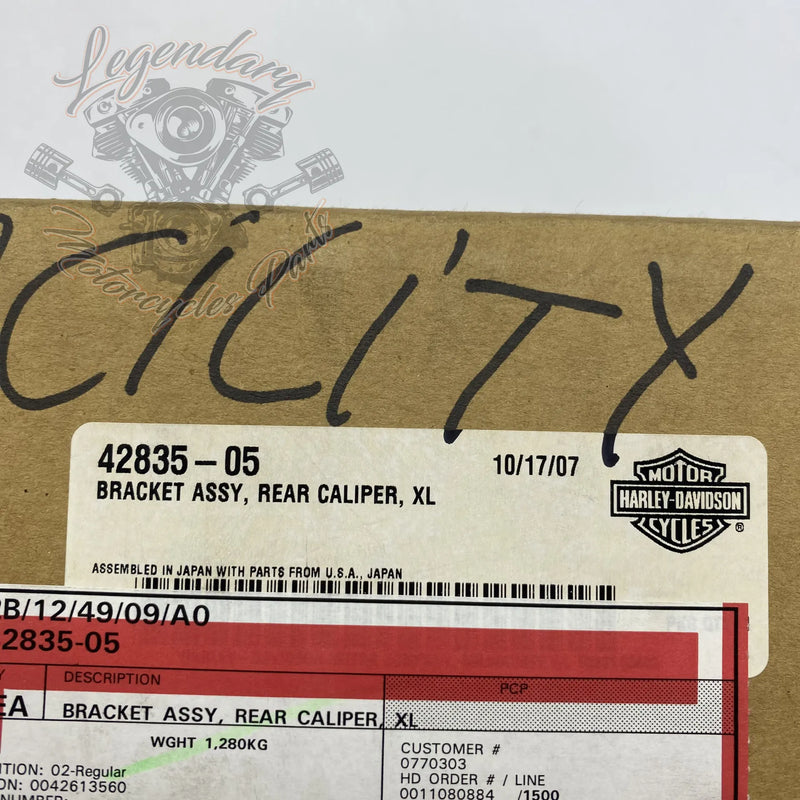 Wspornik zacisku hamulca tylnego OEM 42835-05