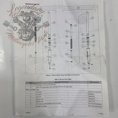 Kit forcella a cartuccia singola OEM 45400058