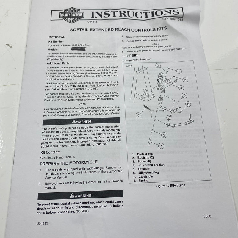 Kit de commandes avancées rallongées OEM 49223-08