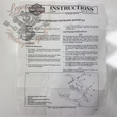 Passenger footrest brackets OEM 49279-06