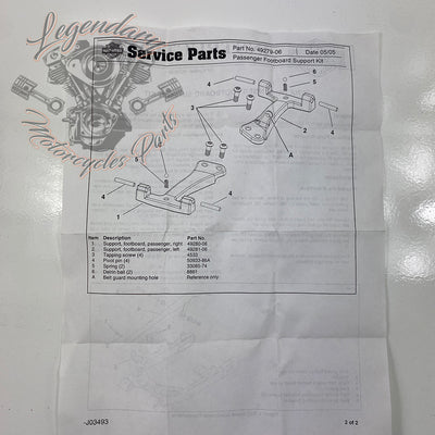 Ondersteunt passagiersplateaus OEM 49279-06