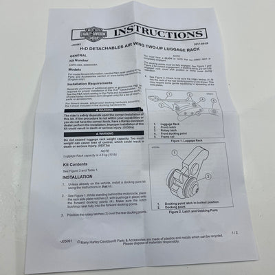Portapacchi duo Air Wing rimovibile OEM 50300008A