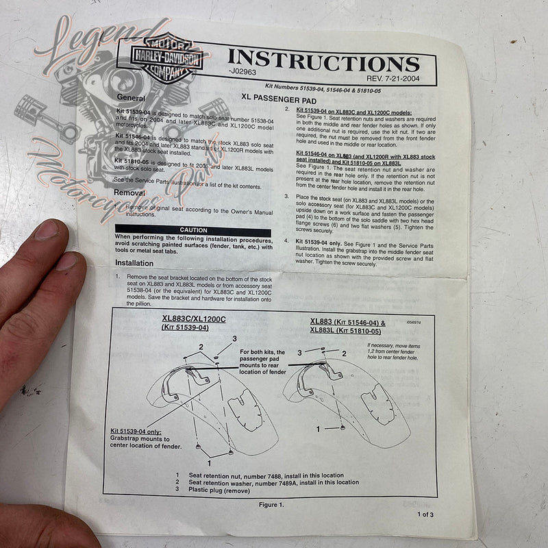 Passenger pillion OEM 51539-04