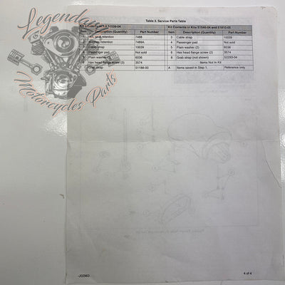 Pouf passager OEM 51546-04