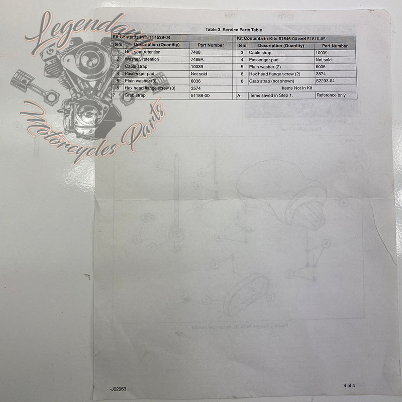 Poggiapiedi passeggero OEM 51546-04