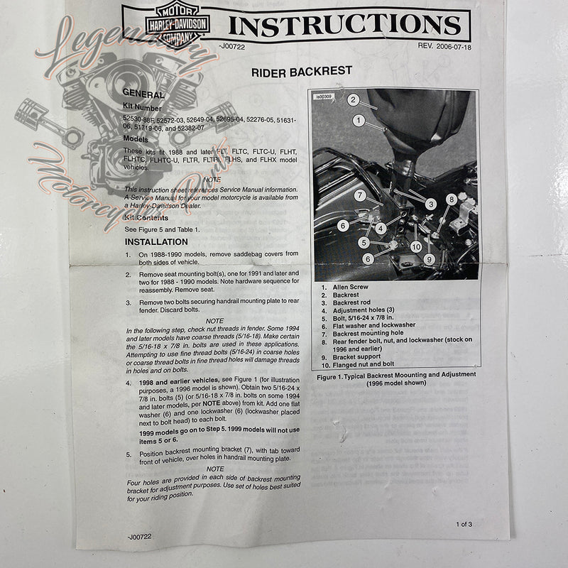 Encosto do condutor OEM 51631-06