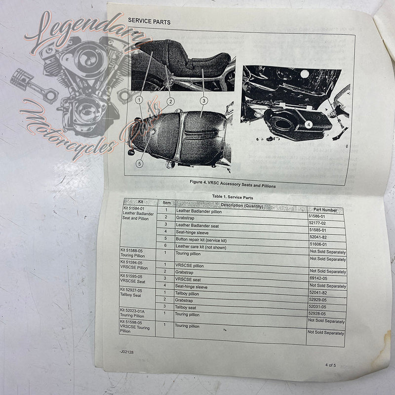 Passenger pillion OEM 51644-06