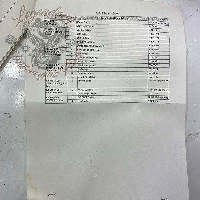 Pouf passager OEM 51644-06