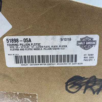 Touring Style Passenger Seat OEM 51898-05A