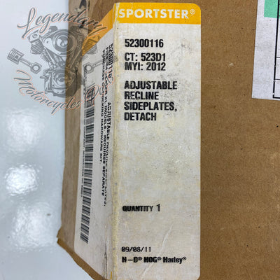 Regulowana płyta sissy bar OEM 52300116