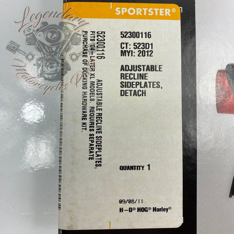 Regulowana płyta sissy bar OEM 52300116