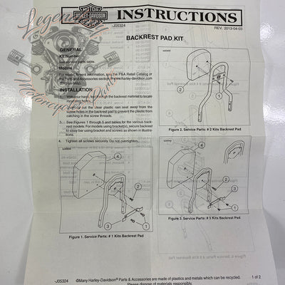 Cuscino sissy bar OEM 52300301