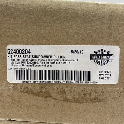 Sella passeggero Sundowner OEM 52400204