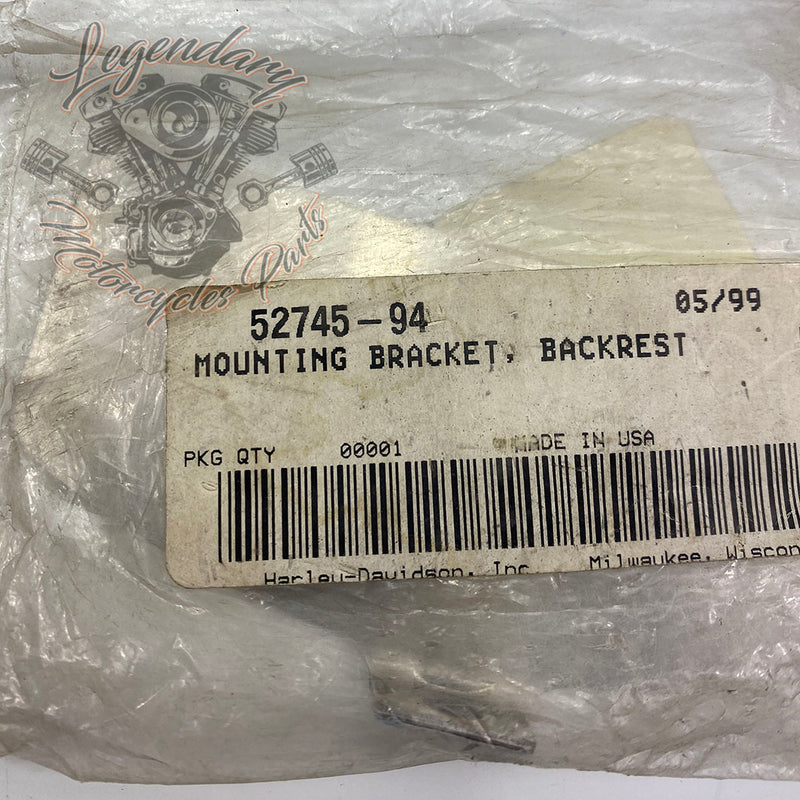 Sissy Bar Cushion Mount Bracket OEM 52745-94