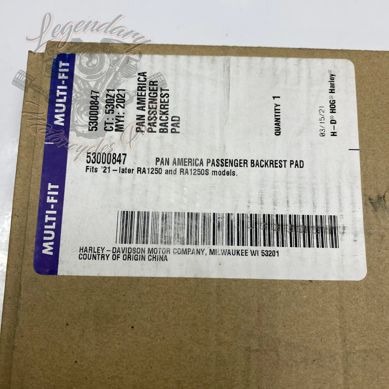 Top-case Backrest Pad OEM 53000847