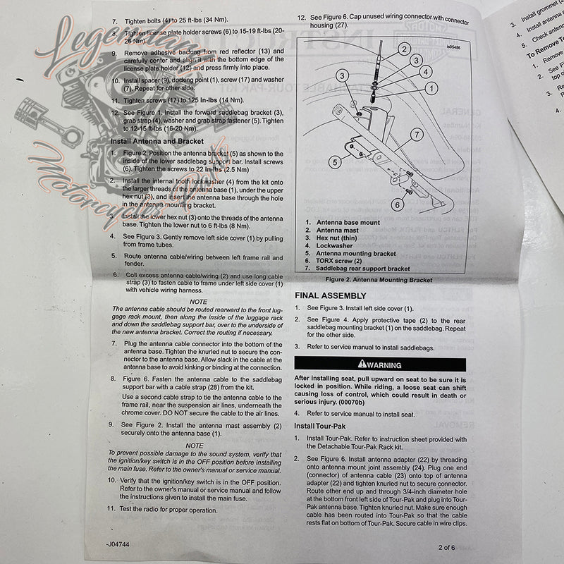 Abnehmbares Tour Pak Kit OEM 53246-09A