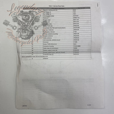 Kit Tour Pak desmontable OEM 53246-09A