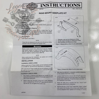 Piastre laterali sissy bar OEM 53378-03A