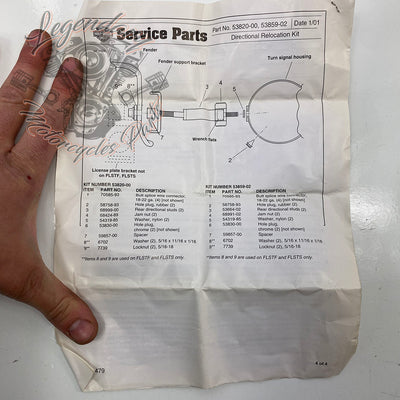 Kit di riposizionamento degli indicatori di direzione posteriori OEM 53820-00