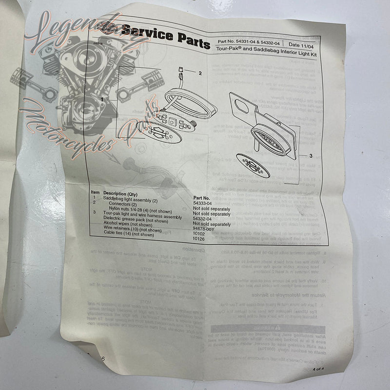 Tour Pak verlichtingsset OEM 54331-04