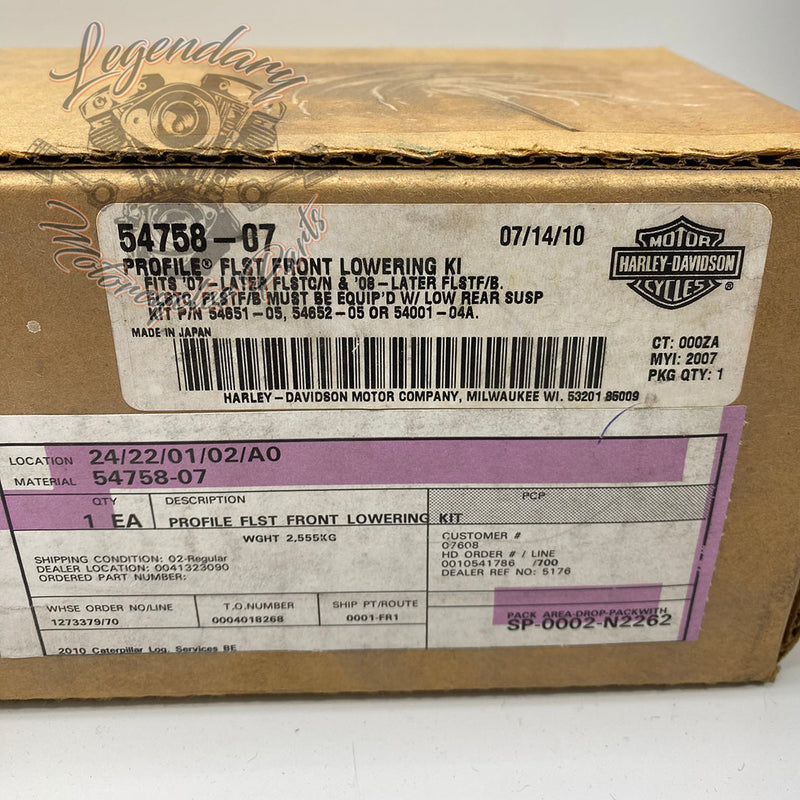 Kit de suspensión delantera rebajado OEM 54758-07
