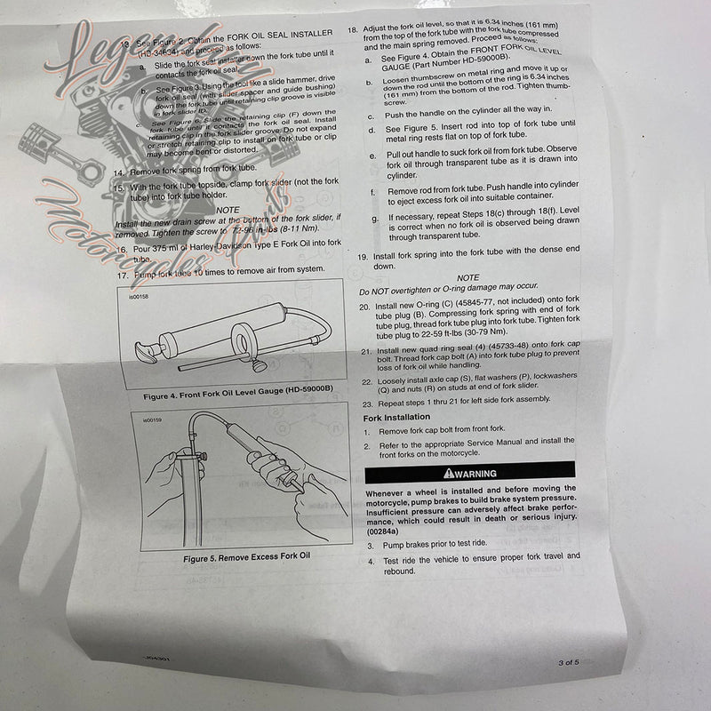 Kit de suspensión delantera rebajado OEM 54758-07