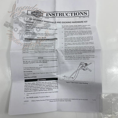 Kit de fijación para parabrisas desmontable OEM 58350-96