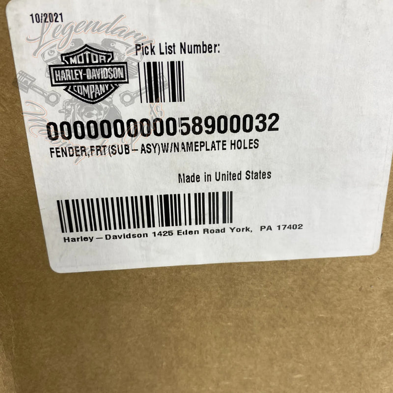 Parafango anteriore OEM 58900032