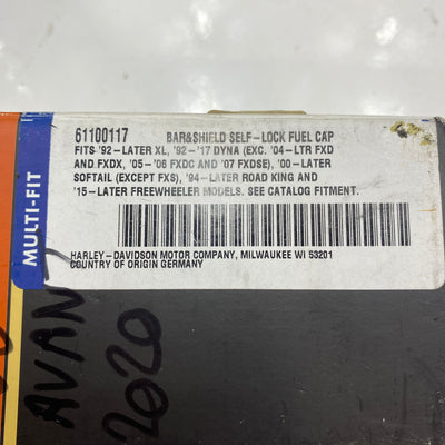 Tapón de depósito Bar & Shield con cierre con llave OEM 61100117