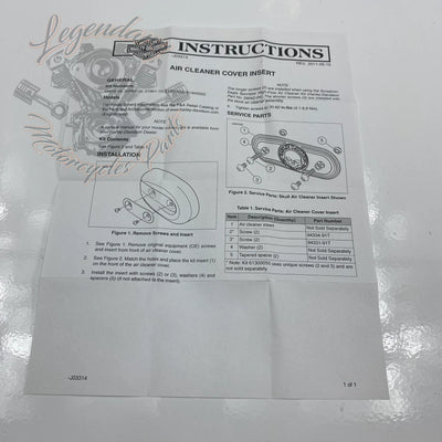 Inserto do filtro de ar Drak Custom OEM 61300055