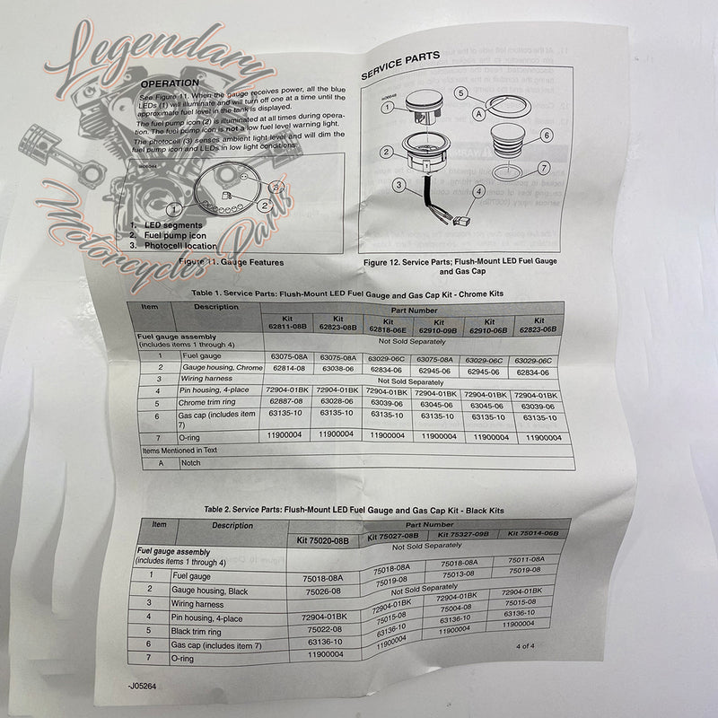 Tapones de depósito y varilla de medición OEM 62818-06E