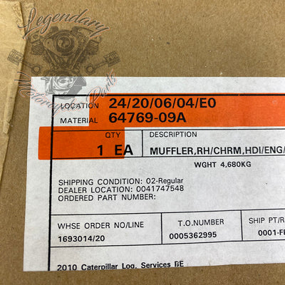 Right silencer OEM 64769-09A