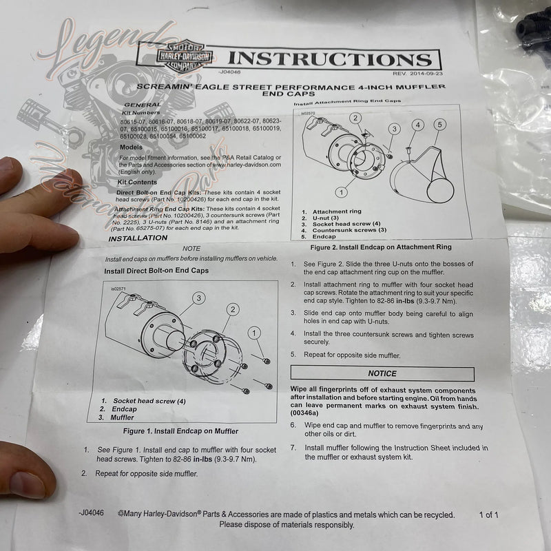 Embouts de silencieux 4 OEM 65100019