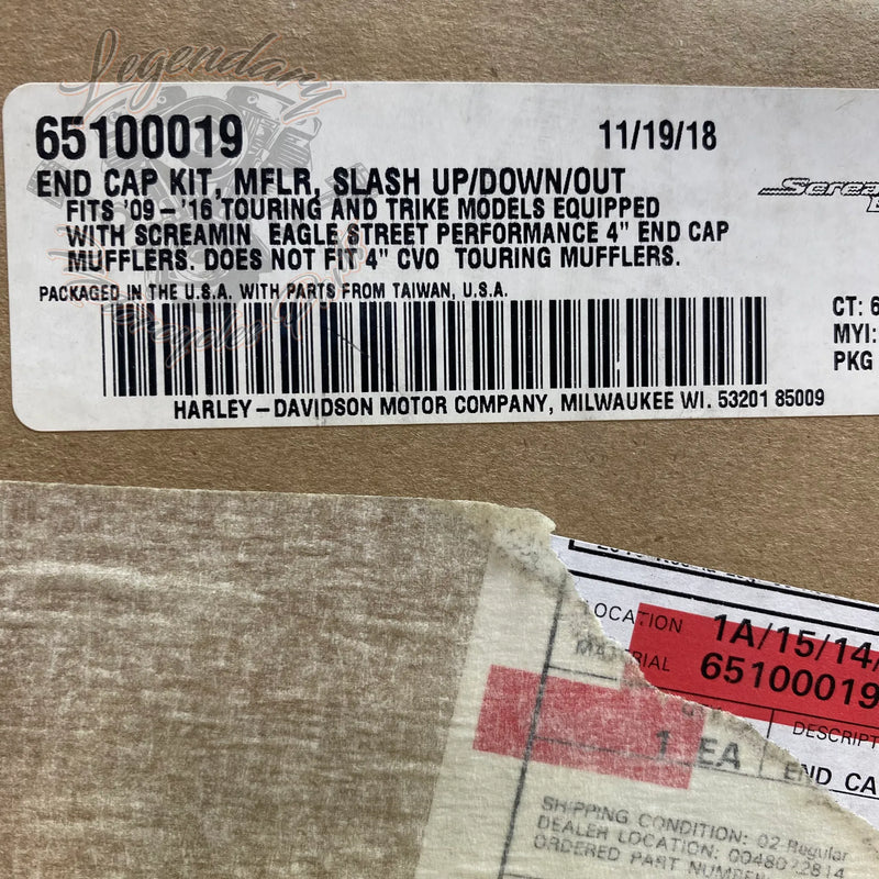 Embouts de silencieux 4 OEM 65100019