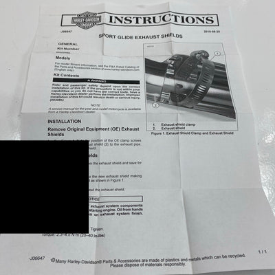 Exhaust Header Heat Shield OEM 65400480