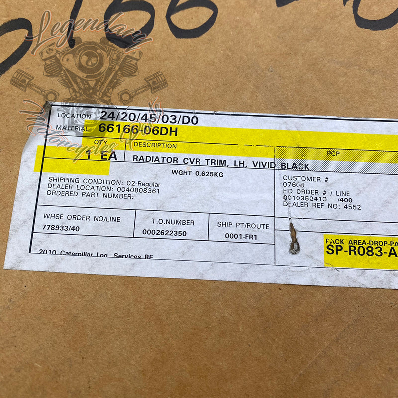 Left Radiator Guard OEM 66166-06DH ( 66157-07BDK )
