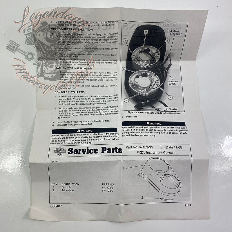 Tankkonsole OEM 67189-95