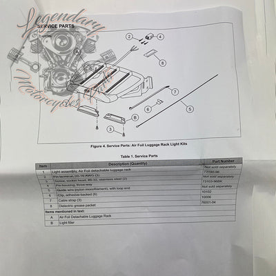 Luggage rack light OEM 68000077