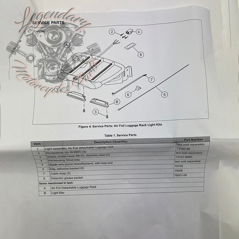 Luggage rack light OEM 68000077