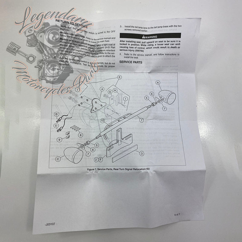 Rücklicht Blinker Relocation Kit OEM 68733-02A