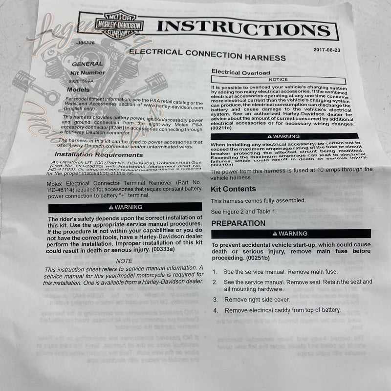 Accessory Harness OEM 69201599A
