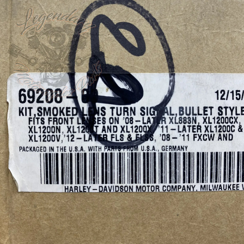 Getönte Blinkergläser für Bullet-Blinker vorne OEM 69208-09